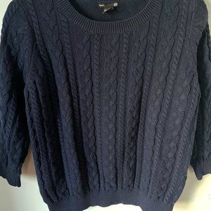 H&M Cable Knit Sweater, size L